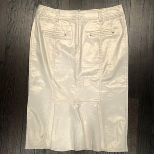 Giulia Galanti Italian shiny gold skirt